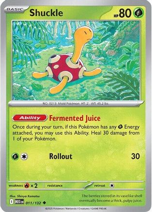 ME01 Mega Evolution  011/132 Shuckle  - Uncommon