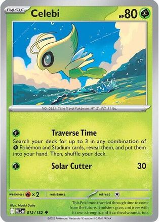 ME01 Mega Evolution  012/132 Celebi  - Uncommon