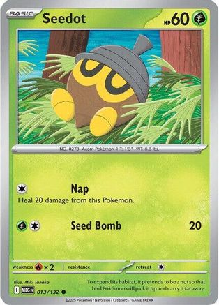 ME01 Mega Evolution  013/132 Seedot  - Common
