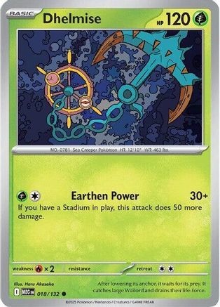 ME01 Mega Evolution  018/132 Dhelmise  - Common