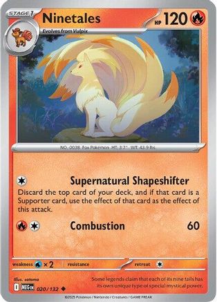 ME01 Mega Evolution  020/132 Ninetales  - Uncommon