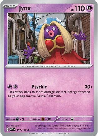 ME01 Mega Evolution  057/132 Jynx  - Reverse Holofoil - Common