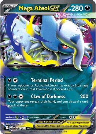 ME01 Mega Evolution  086/132 Mega Absol ex  - Holofoil - Double Rare