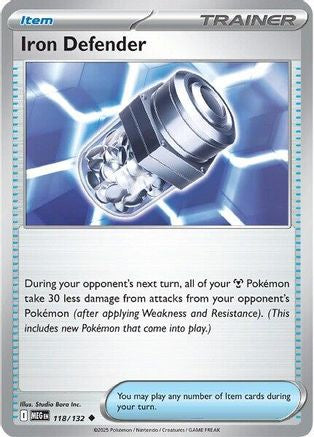 ME01 Mega Evolution  118/132 Iron Defender  - Uncommon