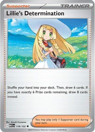 ME01 Mega Evolution  119/132 Lillie's Determination  - Uncommon
