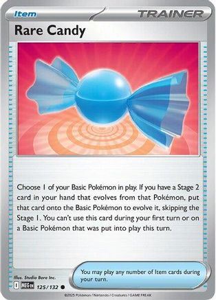 ME01 Mega Evolution  125/132 Rare Candy  - Common