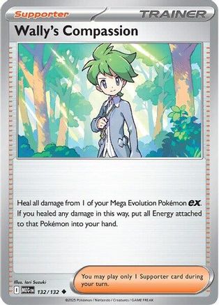 ME01 Mega Evolution  132/132 Wally's Compassion  - Reverse Holofoil - Uncommon