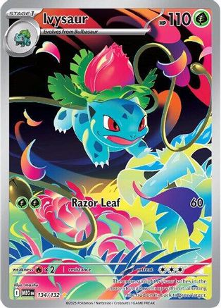 ME01 Mega Evolution  134/132 Ivysaur  - Holofoil - Illustration Rare