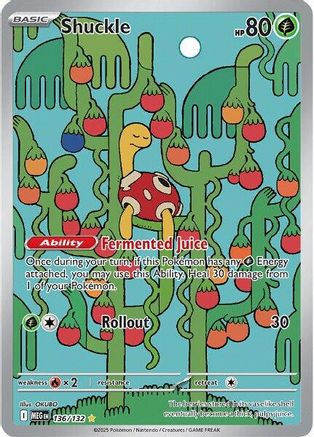 ME01 Mega Evolution  136/132 Shuckle  - Holofoil - Illustration Rare