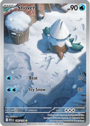 ME01 Mega Evolution  140/132 Snover  - Holofoil - Illustration Rare