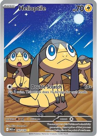 ME01 Mega Evolution  143/132 Helioptile  - Holofoil - Illustration Rare