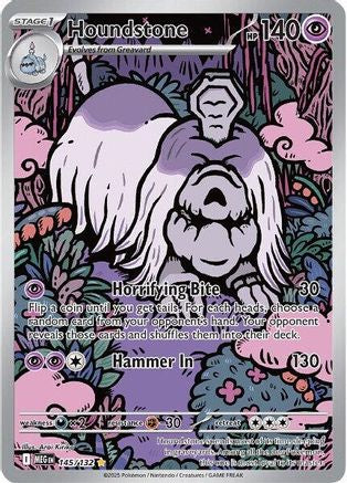 ME01 Mega Evolution  145/132 Houndstone  - Holofoil - Illustration Rare