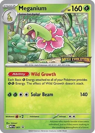 ME Mega Evolution Promo  001 Meganium  - Promo