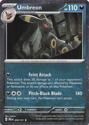 Miscellaneous Cards & Products  059 Umbreon  - Holofoil - Rare