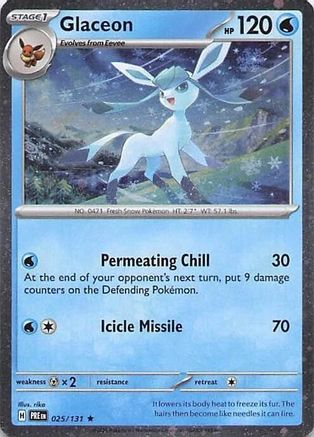 Miscellaneous Cards & Products  025/131 Glaceon  - Holofoil - Rare