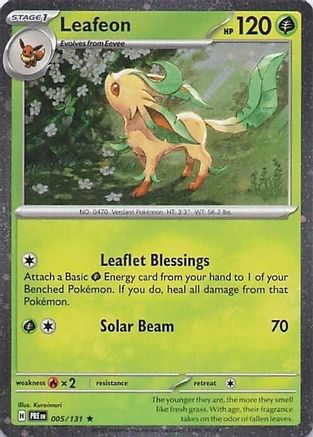 Miscellaneous Cards & Products  005/131 Leafeon  - Holofoil - Rare