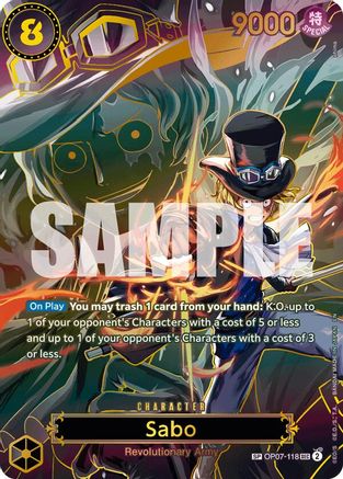Carrying On His Will  OP07-118 Sabo - OP07-118 (SP) (OP07-118)  - Foil - Secret Rare
