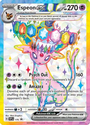 SV Scarlet & Violet Promo Cards  SVP Espeon ex - 175  - Holofoil - Promo