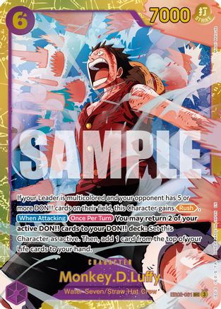 Premium Booster The Best Vol 2  EB02-061 Monkey.D.Luffy  - Foil - Secret Rare