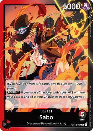 Carrying On His Will  OP13-004 Sabo (004) (OP13-004)  - Leader