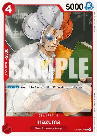 Carrying On His Will  OP13-005 Inazuma (OP13-005)  - Uncommon