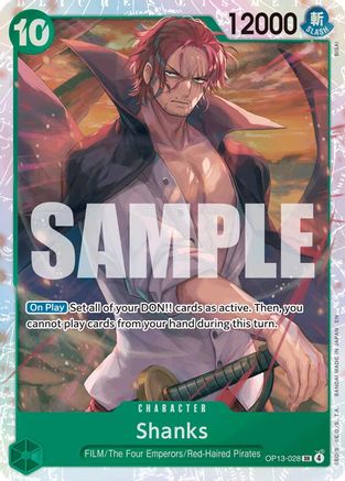 Carrying On His Will  OP13-028 Shanks (028) (OP13-028)  - Foil - Super Rare