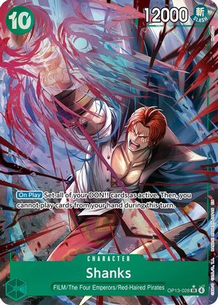 Carrying On His Will  OP13-028 Shanks (028) (Alternate Art) (OP13-028)  - Foil - Super Rare