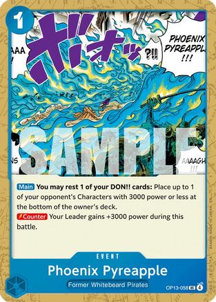 Carrying On His Will  OP13-058 Phoenix Pyreapple (OP13-058)  - Uncommon