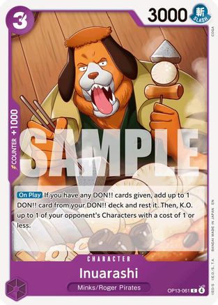 Carrying On His Will  OP13-061 Inuarashi (OP13-061)  - Common