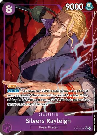 Carrying On His Will  OP13-066 Silvers Rayleigh (Alternate Art) (OP13-066)  - Foil - Super Rare