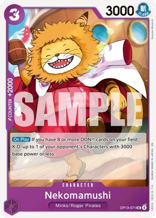 Carrying On His Will  OP13-071 Nekomamushi (OP13-071)  - Uncommon