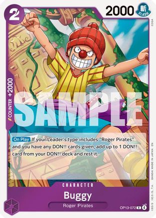 Carrying On His Will  OP13-072 Buggy (OP13-072)  - Foil - Rare