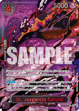 Carrying On His Will  OP13-083 St. Jaygarcia Saturn (Parallel) (OP13-083)  - Foil - Rare