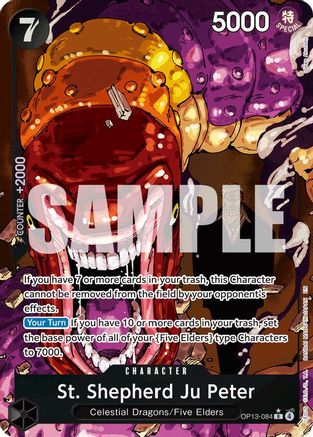 Carrying On His Will  OP13-084 St. Shepherd Ju Peter (Alternate Art) (OP13-084)  - Foil - Rare