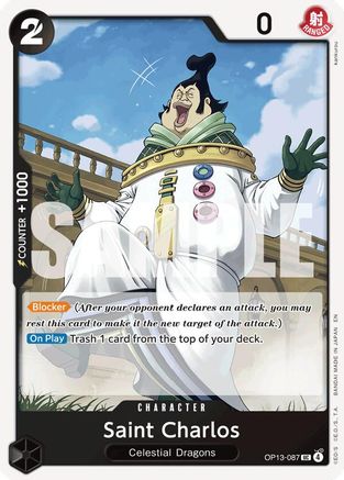 Carrying On His Will  OP13-087 Saint Charlos (OP13-087)  - Uncommon