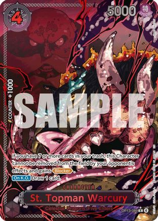 Carrying On His Will  OP13-089 St. Topman Warcury (Parallel) (OP13-089)  - Foil - Rare