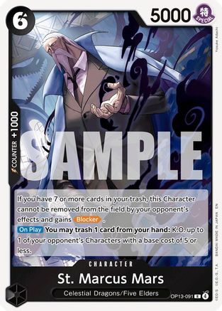 Carrying On His Will  OP13-091 St. Marcus Mars (OP13-091)  - Foil - Rare