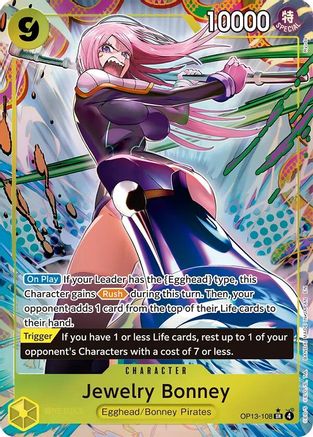 Carrying On His Will  OP13-108 Jewelry Bonney (108) (Alternate Art) (OP13-108)  - Foil - Super Rare