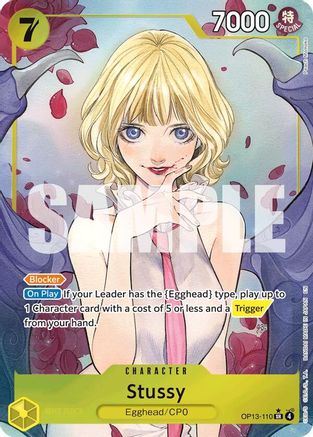 Carrying On His Will  OP13-110 Stussy (Alternate Art) (OP13-110)  - Foil - Super Rare