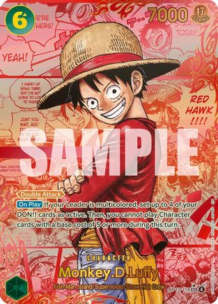 Carrying On His Will  OP13-118 Monkey.D.Luffy (118) (Red Super Alternate Art) (OP13-118)  - Foil - Secret Rare