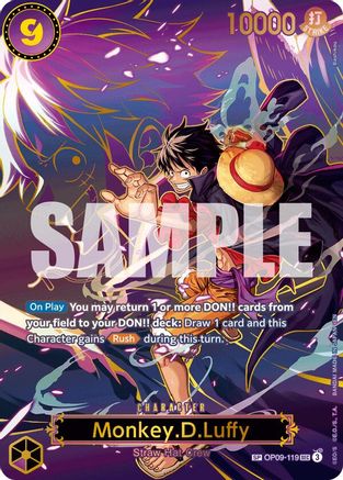 Carrying On His Will  OP09-119 Monkey.D.Luffy - OP09-119 (SP) (OP09-119)  - Foil - Secret Rare
