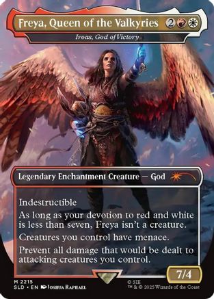 Secret Lair Drop Series - (SLD-2215) - Freya, Queen of the Valkyries - Iroas, God of Victory