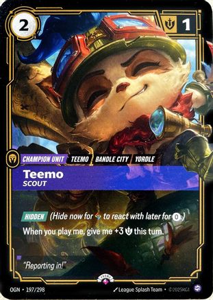 Riftbound Promotional Cards (197/298): Teemo - Scout -