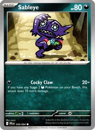ME02 Phantasmal Flames  059 Sableye  - Common