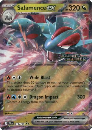 Miscellaneous Cards & Products  114/159 Salamence ex  - Holofoil - Double Rare