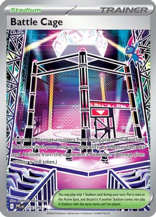 ME02 Phantasmal Flames  116/094 Battle Cage  - Holofoil - Ultra Rare