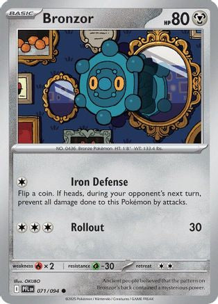 ME02 Phantasmal Flames  071 Bronzor  - Common