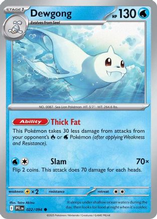 ME02 Phantasmal Flames  022/094 Dewgong  - Common