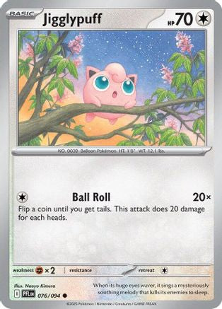 ME02 Phantasmal Flames  076 Jigglypuff  - Reverse Holofoil - Common