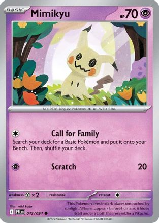 ME02 Phantasmal Flames  042 Mimikyu  - Reverse Holofoil - Common